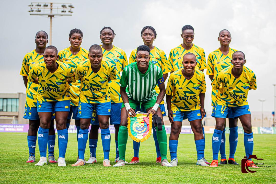 Recap | Wafu A | CAFWCL Qualifiers

USFAS (Mali) downed Berewuleng (Gambia) on Thurs to place both feet in the 2025 #CAFWCL.

USFA remain top on 9pts, 3 ahead of holders Aigles (Senegal) with a +6 GD to Aigles 0.

FT: USFAS 2-0 Berewuleng 
POTM: Ma. Traoré

📅 Final Round 17 Aug.