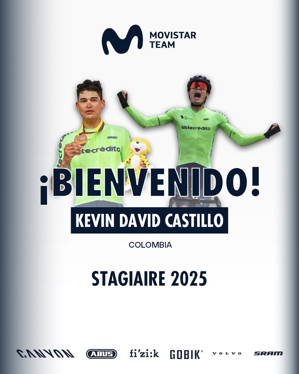 🆕 🙋🏽‍♂️ 🇨🇴 Kevin Castillo se incorpora a Movistar Team como stagiaire.

Ⓜ️ El ciclista colombiano, una de las promesas emergentes del ciclismo sudamericano, se integra oficialmente a partir del 15 de agosto. 📝 Noticia ampliada: bit.ly/4ot6uqy

🇧🇪 El marsellés correrá hoy