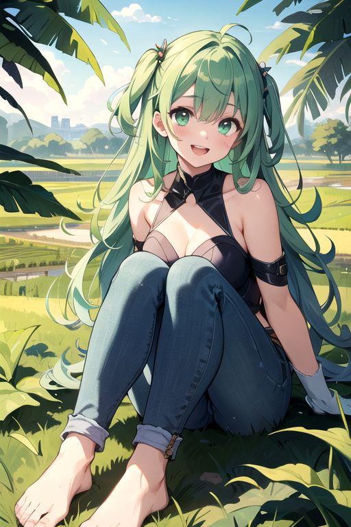 放浪調律師さんの企画に参加
田園風景のリツハちゃん

#AI夏と田舎
