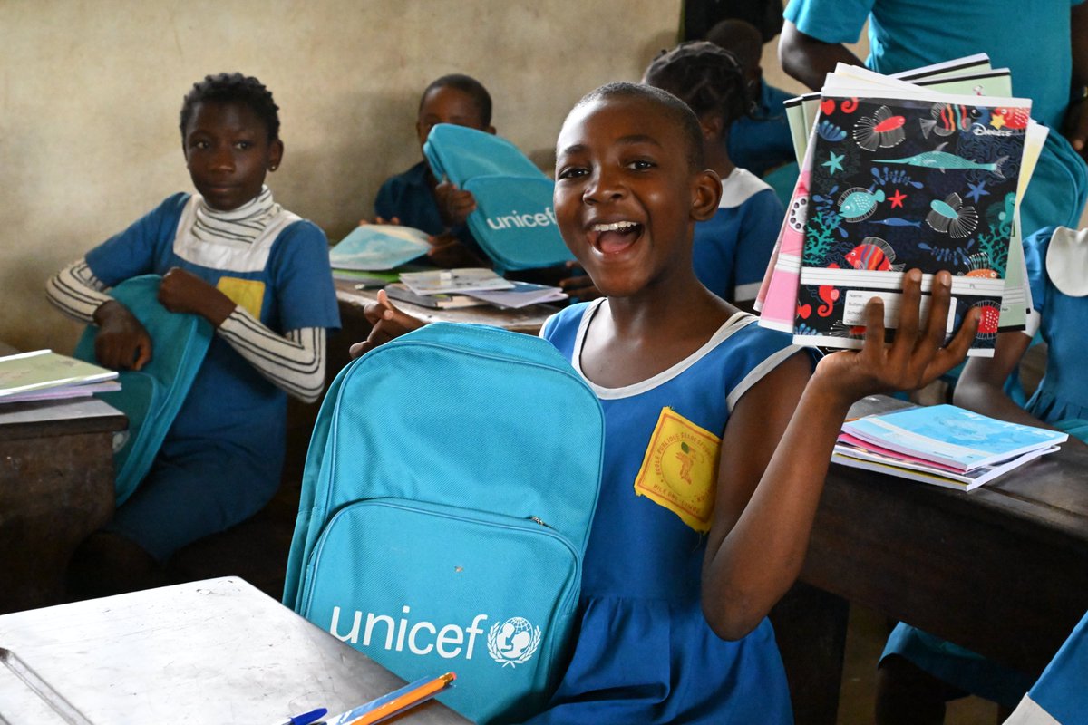 unicefcameroon's tweet photo. A successful school year takes a community!
From parents and teachers to neighbors and friends letβs make sure every child starts school with the tools they need to succeed.
#EducationForAll #BackToSchoolSupport https://t.co/QJQawtUeJH