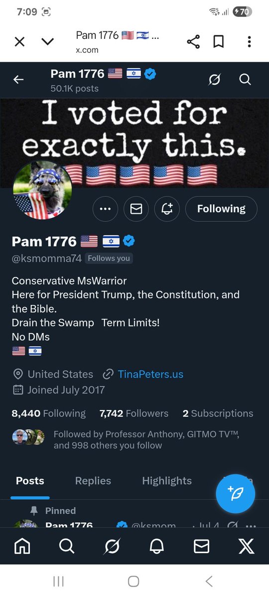 KJW (@hawkesbay69) on Twitter photo Two awesome accounts always supporting others if you are not following please give
<a href="/fassold_glenda/">Glenda Fassold ๐ฑ๐ทPatriot!Trump!</a>
<a href="/ksmomma74/">Pam 1776 ๐บ๐ฒ ๐ฎ๐ฑ</a>
a F&R ๐ช๐ซถ๐๐ฅ๐ฏ๐บ๐ธ Two awesome accounts always supporting others if you are not following please give
<a href="/fassold_glenda/">Glenda Fassold ๐ฑ๐ทPatriot!Trump!</a>
<a href="/ksmomma74/">Pam 1776 ๐บ๐ฒ ๐ฎ๐ฑ</a>
a F&R ๐ช๐ซถ๐๐ฅ๐ฏ๐บ๐ธ
