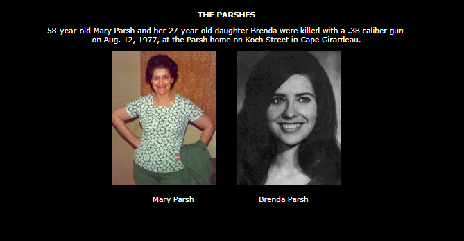 History of violence (@missingvanished) on Twitter photo #OnThisDay in 1977 Mary Parsh & her daughter Brenda are found murdered, lying nude side by side in their home in Cape Girardeau, Missouri in 2007 Timothy Krajcir confessed to their rape & murder & at least four more <a href="/stltoday/">St. Louis Post-Dispatch</a> <a href="/KCStar/">The Kansas City Star</a> <a href="/kfvsnews/">KFVS News</a> <a href="/FOX2now/">FOX2now</a> <a href="/KMOV/">KMOV</a> <a href="/fox4kc/">FOX4 News Kansas City</a> <a href="/KCTV5/">KCTV5 News</a> #OnThisDay in 1977 Mary Parsh & her daughter Brenda are found murdered, lying nude side by side in their home in Cape Girardeau, Missouri in 2007 Timothy Krajcir confessed to their rape & murder & at least four more <a href="/stltoday/">St. Louis Post-Dispatch</a> <a href="/KCStar/">The Kansas City Star</a> <a href="/kfvsnews/">KFVS News</a> <a href="/FOX2now/">FOX2now</a> <a href="/KMOV/">KMOV</a> <a href="/fox4kc/">FOX4 News Kansas City</a> <a href="/KCTV5/">KCTV5 News</a>