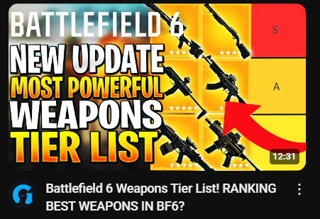 Por estas cosas los juegos mueren antes de tiempo, tirando videos de tierlist en updates de una beta.