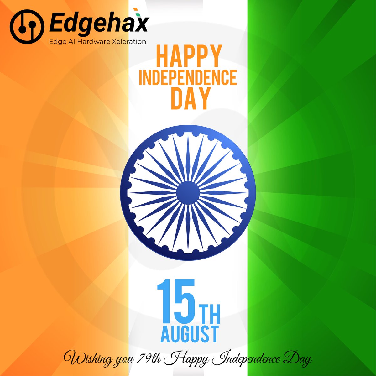 edgehax_'s tweet image. Wishing all our customers, partners, vendors, distributors a very Happy 79th Independence Day.

Let us celebrate our freedom to live, innovate and solve global challenges.

#freedom #independenceday🇮🇳 #edgehax #aiot #edgeai