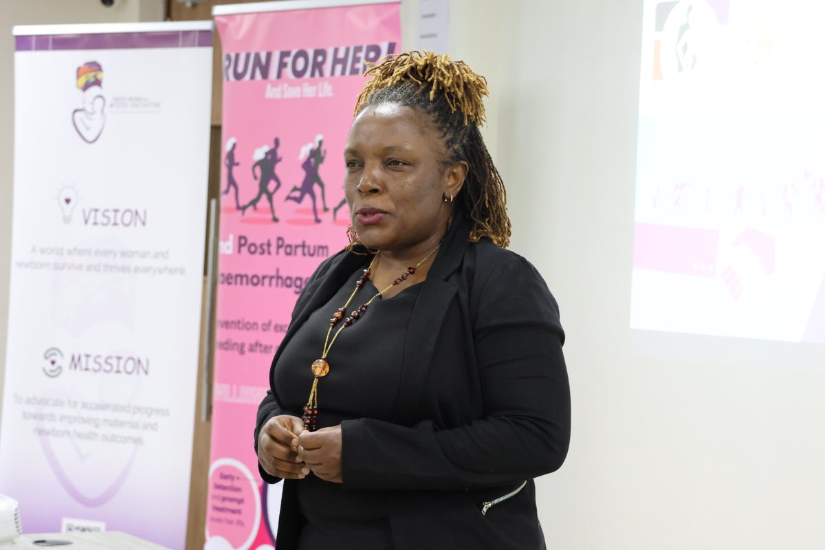 “Advocacy is not a title; it’s a responsibility. Every voice raised against preventable maternal deaths is a life saved.”
— Dr. Eunice Atsali

Dr. Atsali reminded us that the fight to end PPH starts with bold voices and relentless action.

#ENDPPH #RUNFORHER #PPHADVOCACY