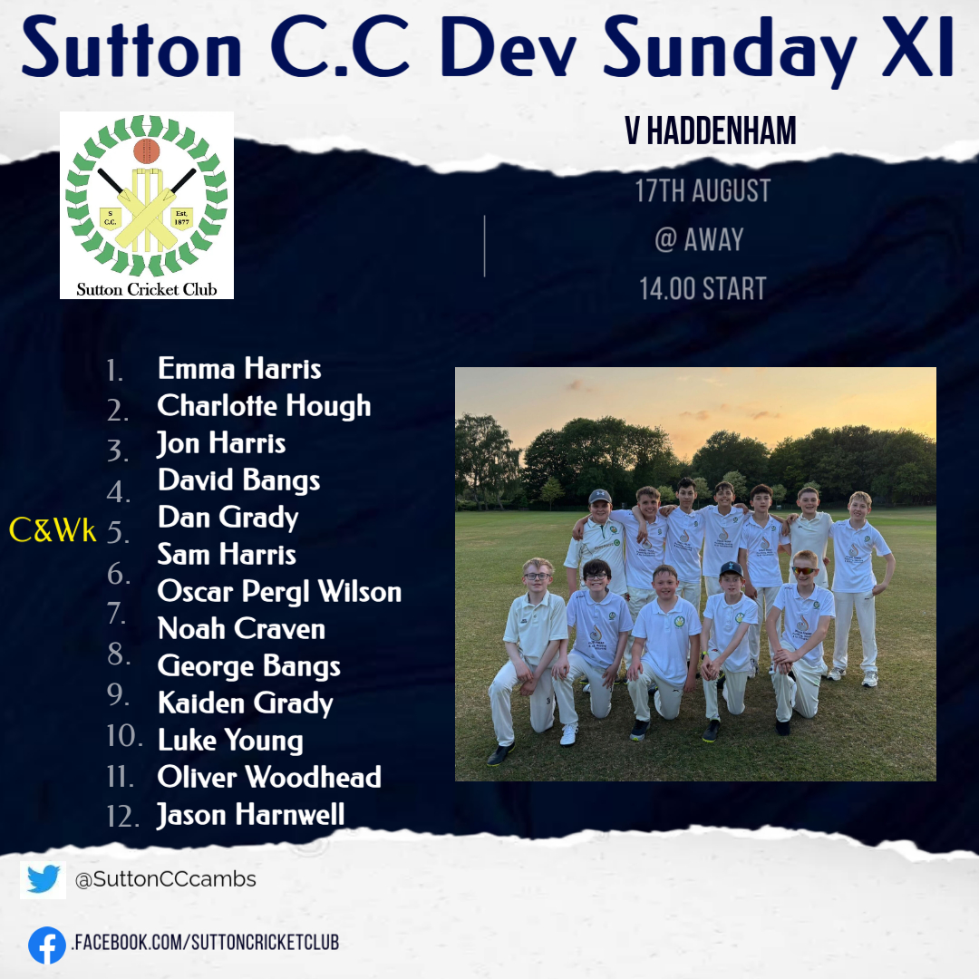 Sutton CC tweet media