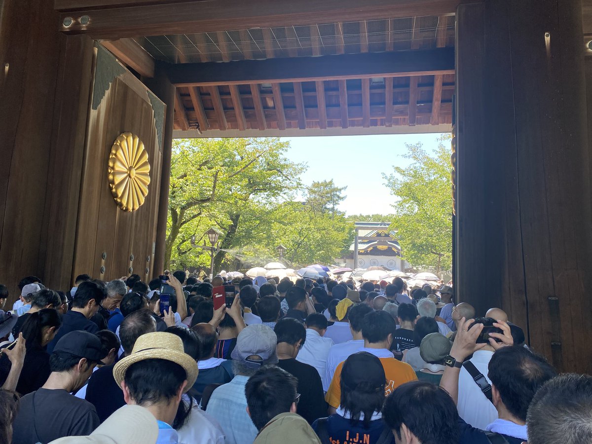 jackofreturn's tweet photo. 今日は終戦の日
今年も英霊に感謝し平和を祈って来ました
#終戦から80年 
#終戦の日
#靖國神社参拝 
#靖國神社 https://t.co/tlg7OLCIOz