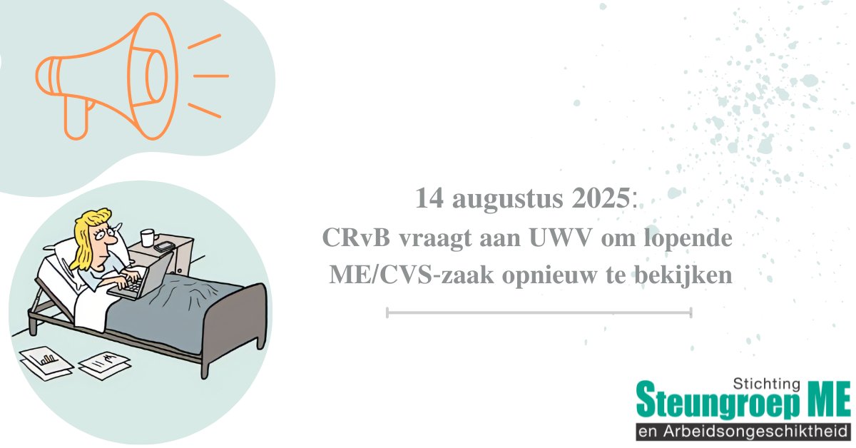 𝟏𝟒 𝐚𝐮𝐠𝐮𝐬𝐭𝐮𝐬 𝟐𝟎𝟐𝟓: 𝐂𝐑𝐯𝐁 𝐯𝐫𝐚𝐚𝐠𝐭 𝐚𝐚𝐧 𝐔𝐖𝐕 𝐨𝐦 𝐥𝐨𝐩𝐞𝐧𝐝𝐞 𝐌𝐄/𝐂𝐕𝐒-𝐳𝐚𝐚𝐤 𝐨𝐩𝐧𝐢𝐞𝐮𝐰 𝐭𝐞 𝐛𝐞𝐤𝐢𝐣𝐤𝐞𝐧
 
Lees verder op onze website:
steungroep.nl/nieuws/alle-be…

 #uwv #MECVS #keuring #uwvonrecht #centraleraadvanberoep