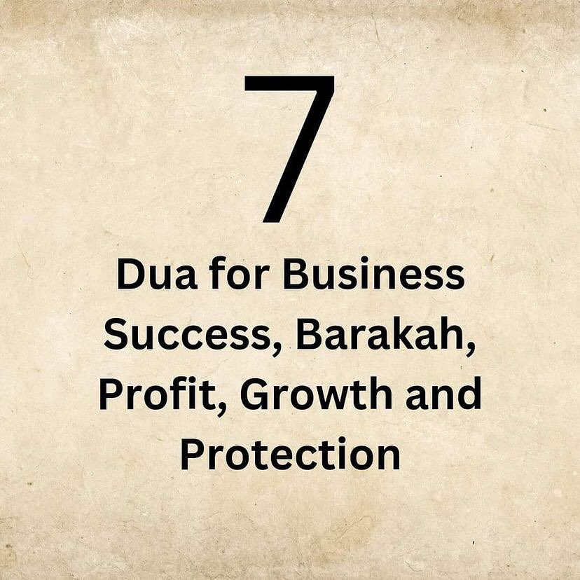 salahudeen33's tweet photo. Seven Du'as For Growth, Success and Protection in your Businesses

THREAD https://t.co/WbexpQEVdb
