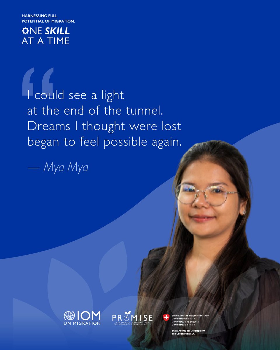 IOMThailand's tweet image. With support from #IOMPROMISE &amp;amp; FRY, migrant youth from Myanmar strengthened their Thai language skills and unlocked new futures.

Skills development gives migrant youth the confidence to pursue their dreams.

Read their stories: bit.ly/3GhSNtw

#InternationalYouthDay