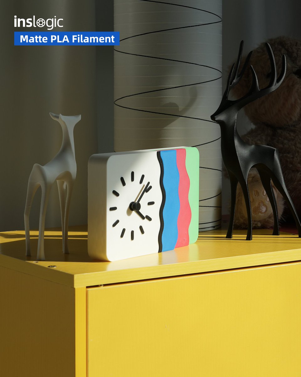 Inslogic 3D (@inslogic3d) on Twitter photo <a href="/Inslogic3D/">Inslogic 3D</a> Matte PLA delivers consistently successful prints with a smooth, matte surface finish and fine details. Perfect for prints like this sleek desk clock.
inslogic3d.com
store.inslogic3d.com
Model: MakerWorld, mike.st <a href="/Inslogic3D/">Inslogic 3D</a> Matte PLA delivers consistently successful prints with a smooth, matte surface finish and fine details. Perfect for prints like this sleek desk clock.
inslogic3d.com
store.inslogic3d.com
Model: MakerWorld, mike.st