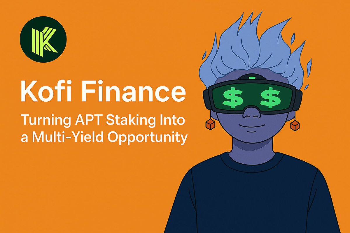 <a href="/kofi_finance/">Kofi</a> : Turning $APT Staking Into a Multi-Yield Opportunity

Staking doesn’t have to mean locking your assets away and waiting. 

&gt; On <a href="/Aptos/">Aptos</a> , Kofi Finance has reimagined how staking works by combining liquidity, flexibility, and yield-boosting mechanics into one