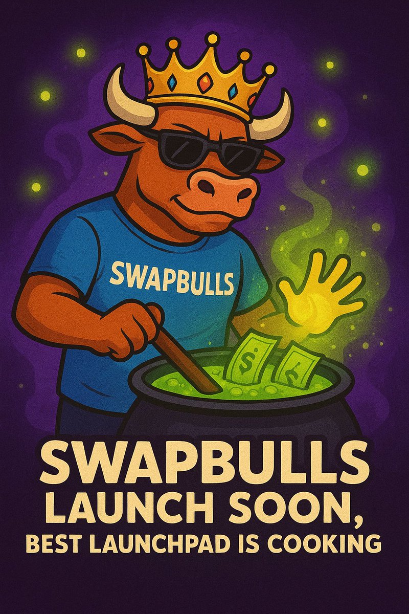 Boogeyman070's tweet photo. 👑 The king chef of launchpads @swapbulls is cooking..
Ingredients- Solana speed, zero fees, and pure alpha 💹
@Abdulkabir5123
@Defi_enny2
🔗Join us now let's cook something legendary 🫂 -
📌Tg: https://t.co/Kmbm4FP3sz
📌Discord: https://t.co/17ddf2FKNt
#SwapBulls #Web3Traders https://t.co/5VQOTx3vFi