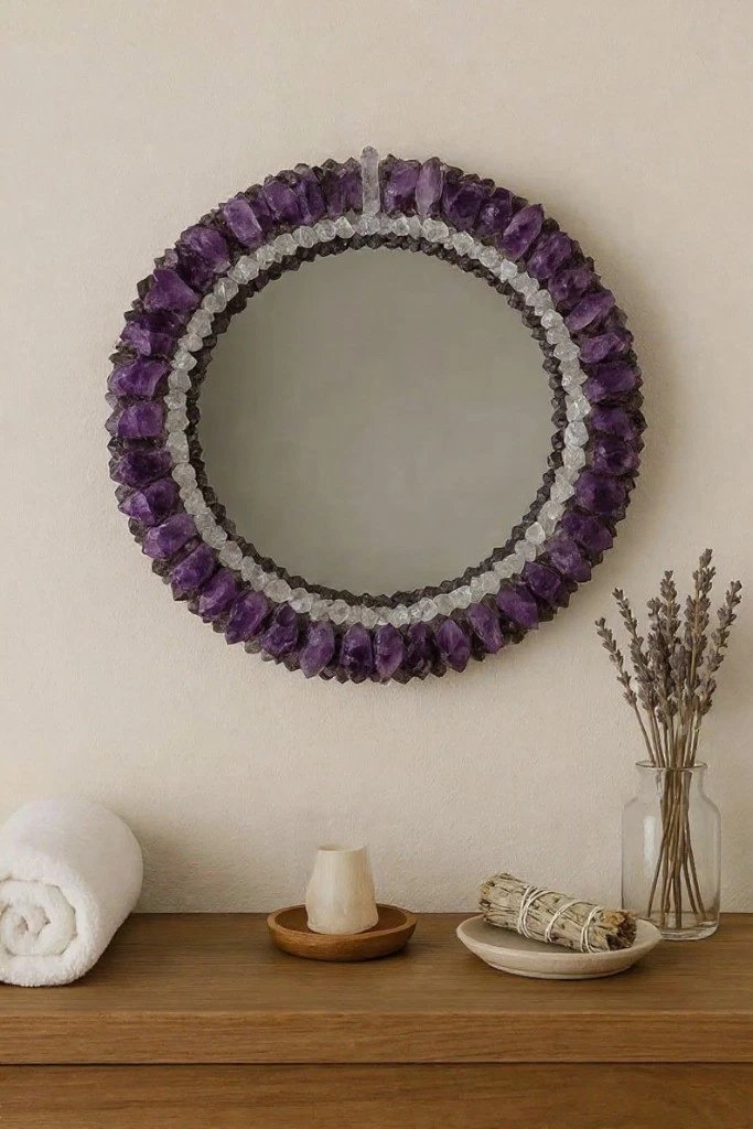 Thecrafthou's tweet photo. ✨ Elevate Your Space with the Luxury of Amethyst ✨

Bring home the stunning Amethyst Wall Mirror, where elegance meets natural beauty.
🌐 Order Now &amp; Transform Your Wall
📞 Contact: +91-9536149768
📩 Email: Stonecraftcreations7902@gmail.com
🌍 Website: https://t.co/S3E8pE6jTj https://t.co/0RB3jbCB9V