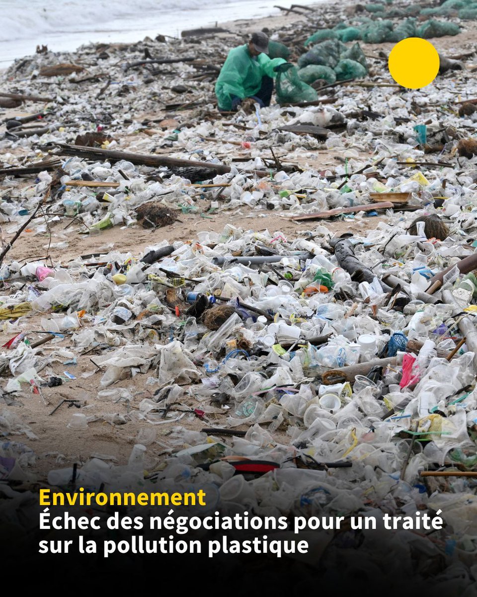 Les 185 pays réunis à Genève ont échoué à se mettre d'accord dans la nuit de jeudi à vendredi sur un texte contraignant pour lutter contre une pollution plastique qui va en empirant sur la planète.