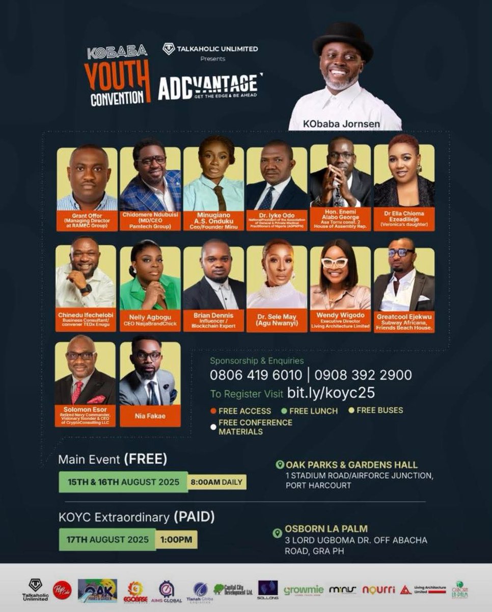 EFabanwo's tweet photo. Starts Today 
KObaba Youth Convention 

#KobabaYouthConvention #Kobaba #communitybuilding #kobabayouthconvention2025 https://t.co/4U2av7PLDS