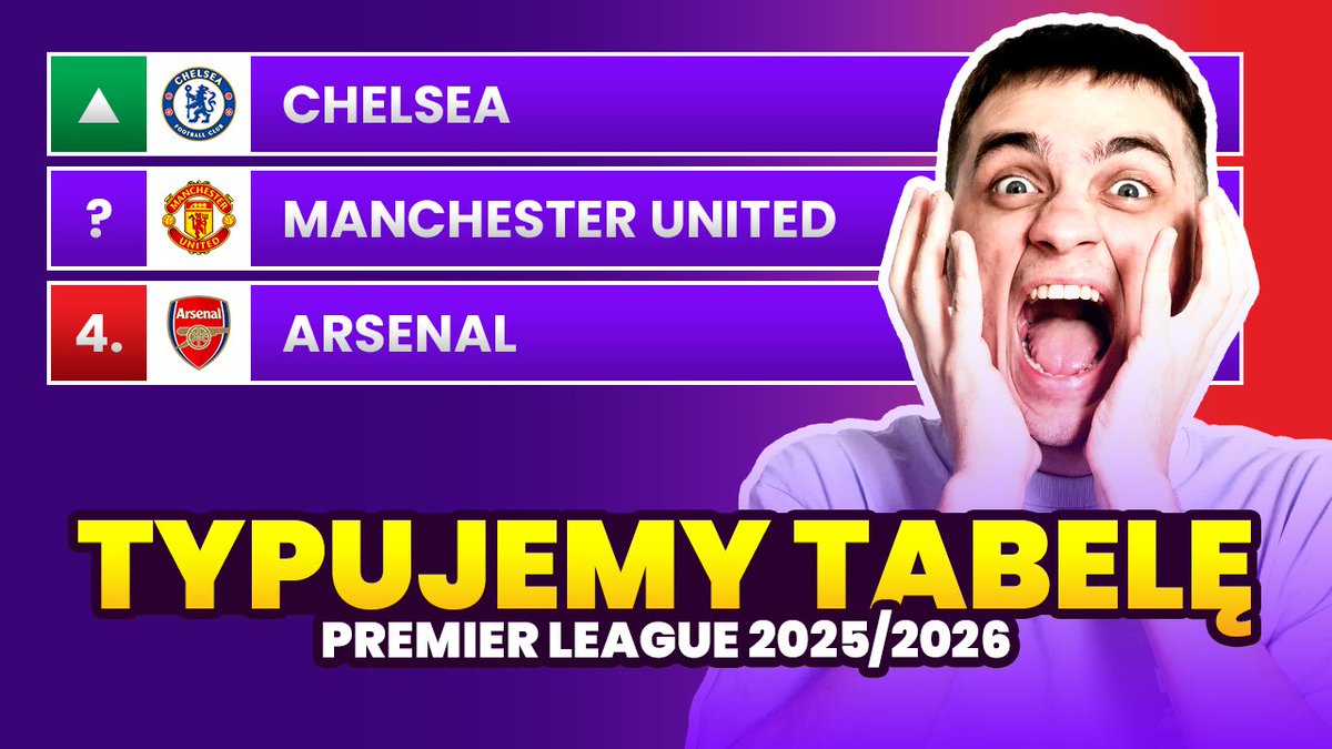 TYPUJEMY TABELĘ PREMIER LEAGUE 2025/2026! 🚨

Zapraszamy wraz z <a href="/KchampK/">Krzysiek Bielecki</a> i <a href="/MaciejunioYJB/">Maciej Łaszkiewicz</a> 🤝