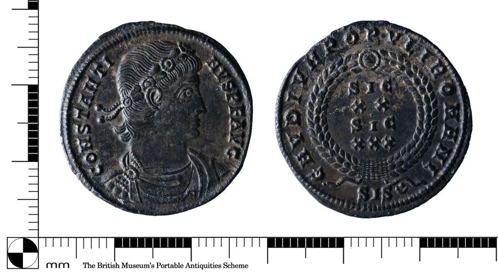 YORYM_FLO's tweet photo. This is a silver miliarensis of Constantine II, https://t.co/6UFEjb02Hq 337-340. The reverse legend means "Joy of the Roman People". It was intended to foster a sense of unity and optimism, especially during times of stability or celebration. #FindFriday https://t.co/7h4KdZXIzn https://t.co/jj6kae7hjd