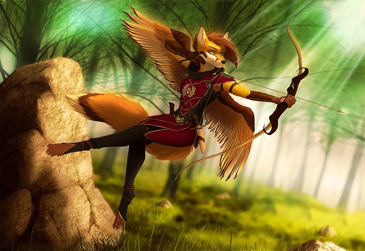 With WAFF fast approaching this piece by Kirena-Kaya came to mind...

Been a long time since Kita's been drawn in that armour, I should revisit it.