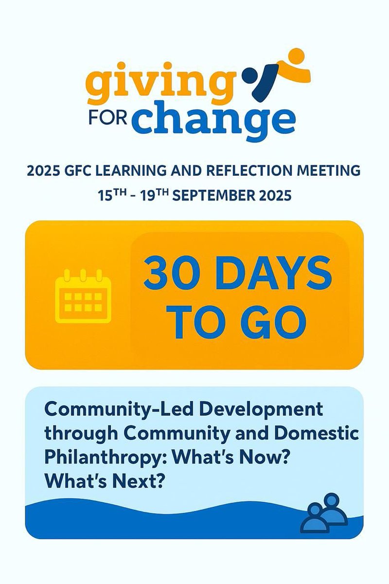 African Philanthropy Network (@infoapn) on Twitter photo 📌 In just one month, the <a href="/GivingForChange/">GivingForChange</a> family gathers in Arusha, Tanzania from 15–19 September, for the 2025 Learning & Reflection Meeting. Stay tuned for updates! 📌 In just one month, the <a href="/GivingForChange/">GivingForChange</a> family gathers in Arusha, Tanzania from 15–19 September, for the 2025 Learning & Reflection Meeting. Stay tuned for updates!