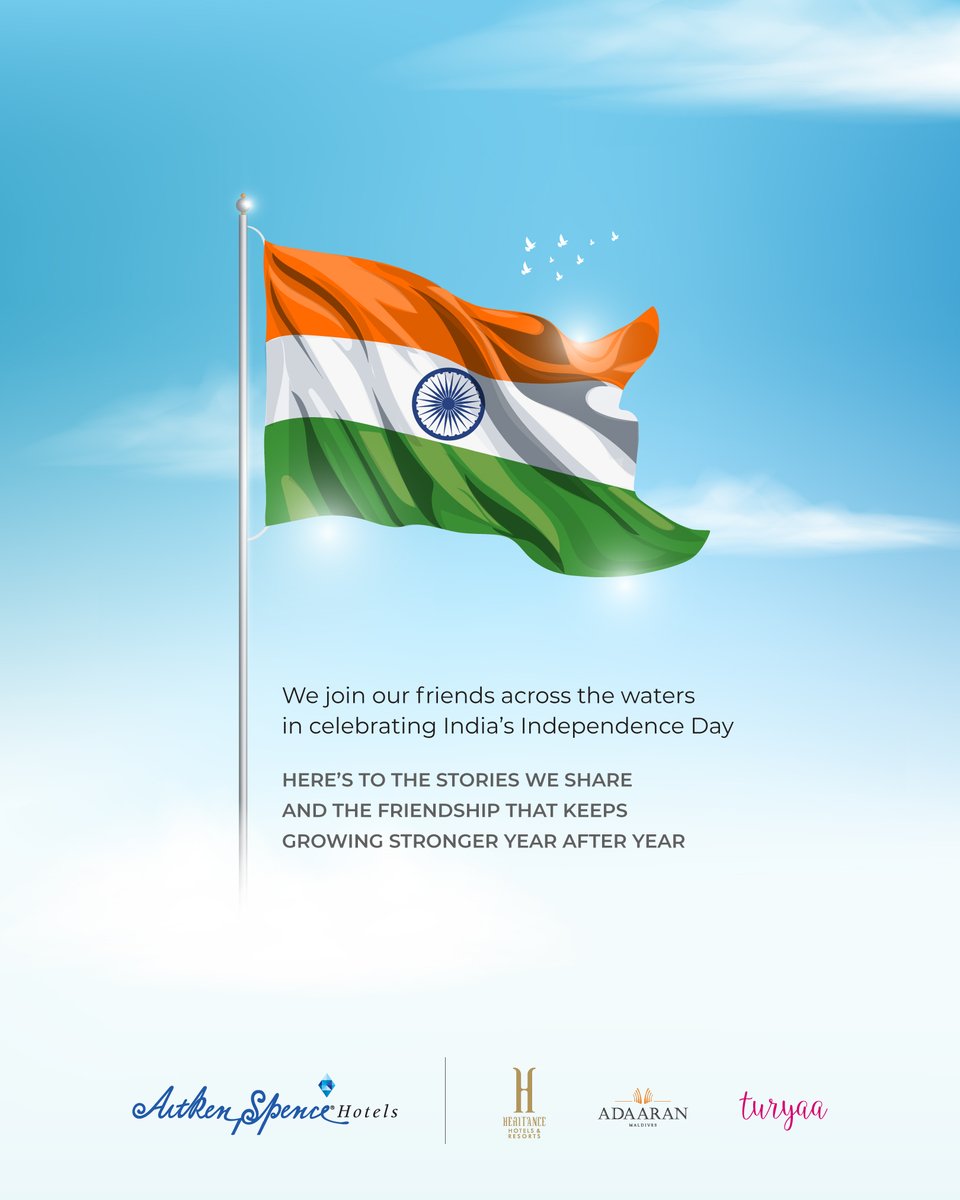 HeritanceHotels's tweet photo. Wishing the people of the Republic of India a joyful Independence Day. https://t.co/pe9TtccZ1E