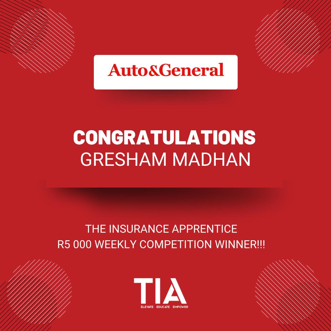TheInsApp's tweet image. 💥 Congrats to Gresham Madhan - episode 4's R5 000 winner, thanks to @AutoandGeneral!

Think you’ve got what it takes?

Watch #TIA2025 next Thursday at 7PM on @SABC3 and enter via WhatsApp: +27 11 087 6353.

#AGBrokerSupport #WeeklyWinner #CashPrize #SABC3