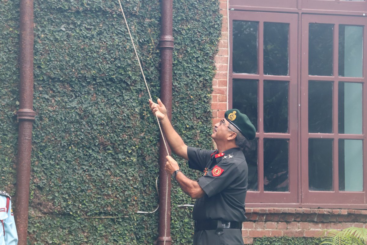 PRODefDehradun's tweet photo. On the momentous occasion of the 79th Independence Day, Brigadier RS Thapa, Station Commander, Dehradun Cantonment, hoisted the National Flag at the prestigious #DoonSchool, Dehradun.

His presence ignited patriotic fervour among young minds, inspiring them to excel and contribute to nation-building.

#IndependenceDay2025 #NationFirst #DoonSchool #DehradunCantonment #Patriotism #Leadership #IndianArmy #YouthInspiration #NationBuilding