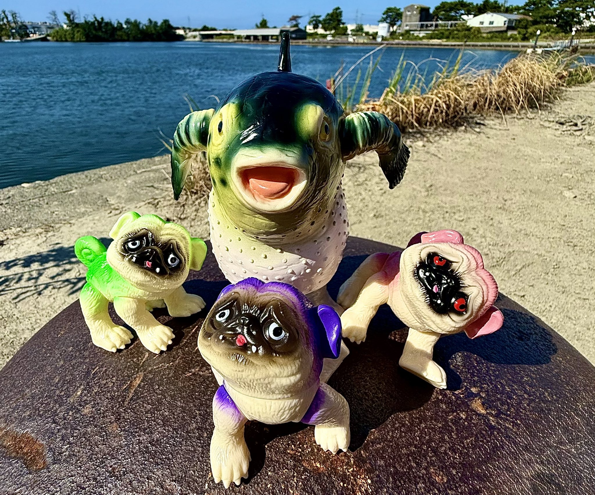 黒パグ獣 あきぱぐ PUGJYU ソフビ