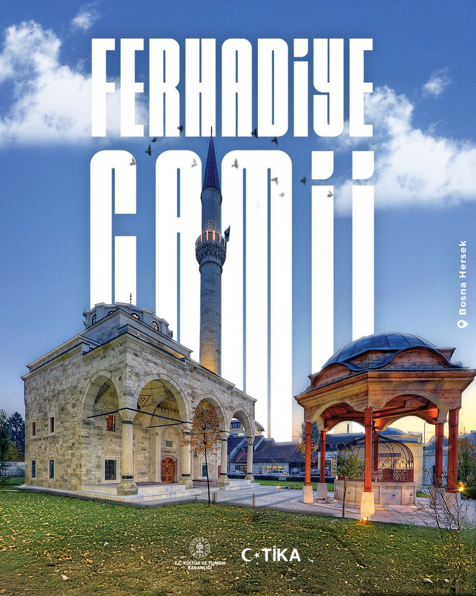 📍Banya Luka, Bosna Hersek - Ferhadiye Camii 

Ortak tarihî ve kültürel mirasımıza sahip çıkıyor, köklü geçmişimizi yansıtan bu eserleri aslına uygun şekilde restore ederek gelecek nesillere aktarıyoruz.

🕌Savaş sırasında temellerine dinamit yerleştirilerek yıkılan ve ülkenin en