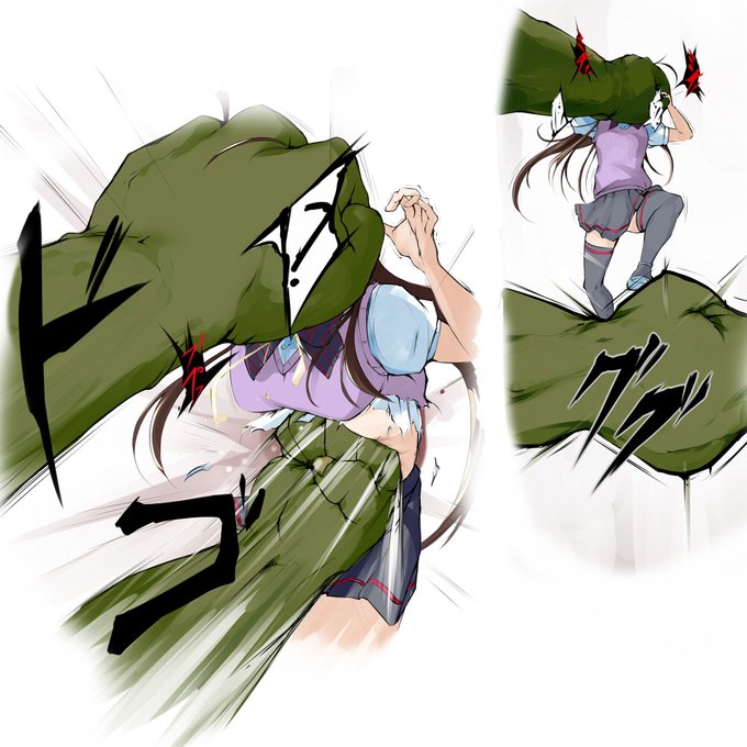 久々のお題箱産で原点回帰の腹パン。
『ストライク・ザ・ブラッドの煌坂紗矢華が頭を掴まれて宙吊りにされ、もがいているところへボディブロー』

#リョナ 