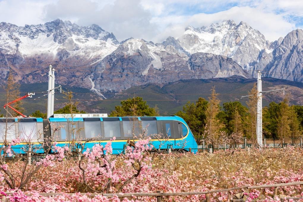 Take the Lijiang Sight-seeing Tram to tour Yulong Snow Mountain🚈🚈