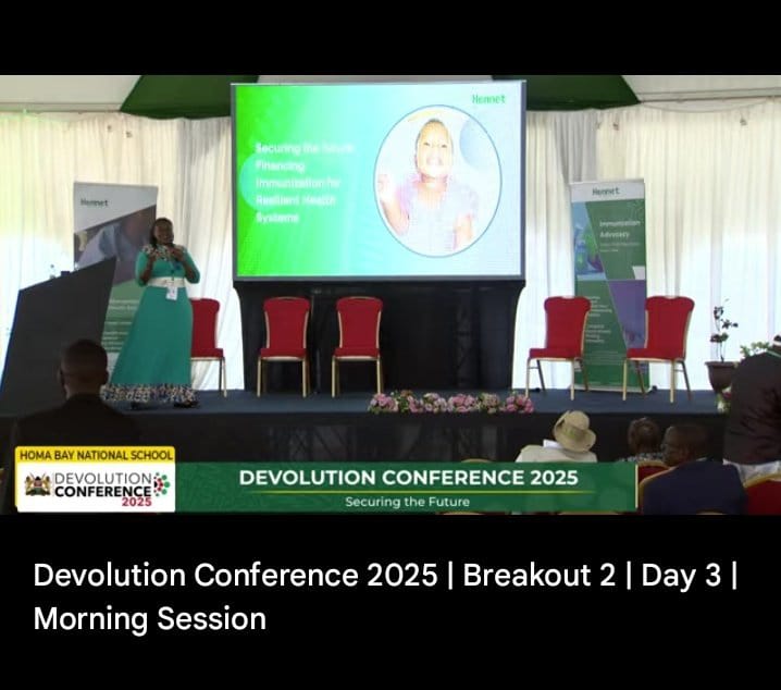 IreneMbacha's tweet image. At the #DevolutionConference2025, there's a strong emphasis on strengthening primary healthcare and addressing disparities in access across counties. It's a critical discussion for ensuring equitable service delivery. #SecuringTheFuture #ImmunizationWorks