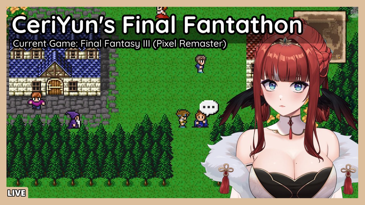 LIVE now with Final Fantasy III!
Last day of the heatwave! ...I think.
Let's survive and kick some ass for as long as I can

twitch.tv/ceriyun

youtube.com/live/9NZquHh1K…