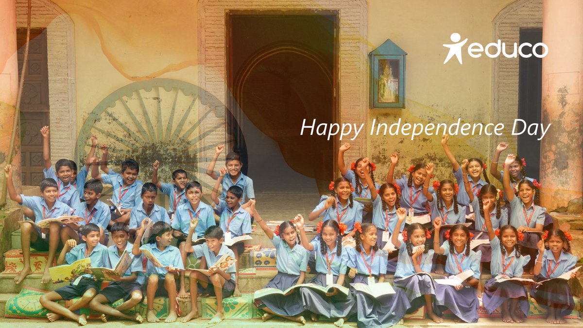 🇮🇳Educo India wishes every Indian a very happy Independence Day.

We aspire to see an India where all Indians thrive in peace &amp; harmony &amp; contribute to the nation's development &amp; prosperity.

#15August #IndependenceDay #IndependenceDay2025 #AzadiKaAmritMahotsav