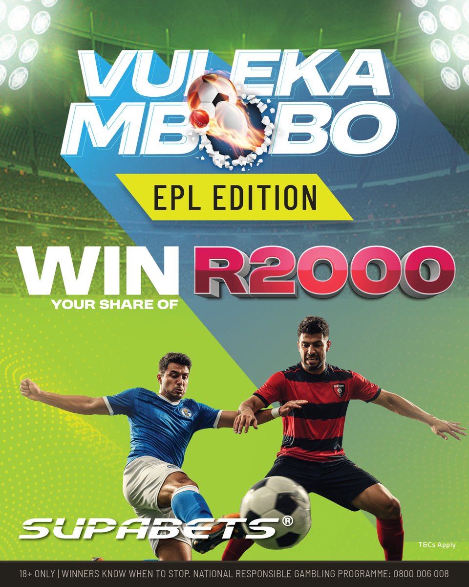 Supabets_mzansi's tweet image. ⚽💸 EPL EDITION: R2000 up for grabs! 💸⚽

1️⃣ LIKE
2️⃣ SHARE
3️⃣ TAG 3 mates
Top sharers split the cash — more shares = bigger cut! 🤑

Paid straight into your Supabets account.

#EPL #ShareAndWin #Supabets