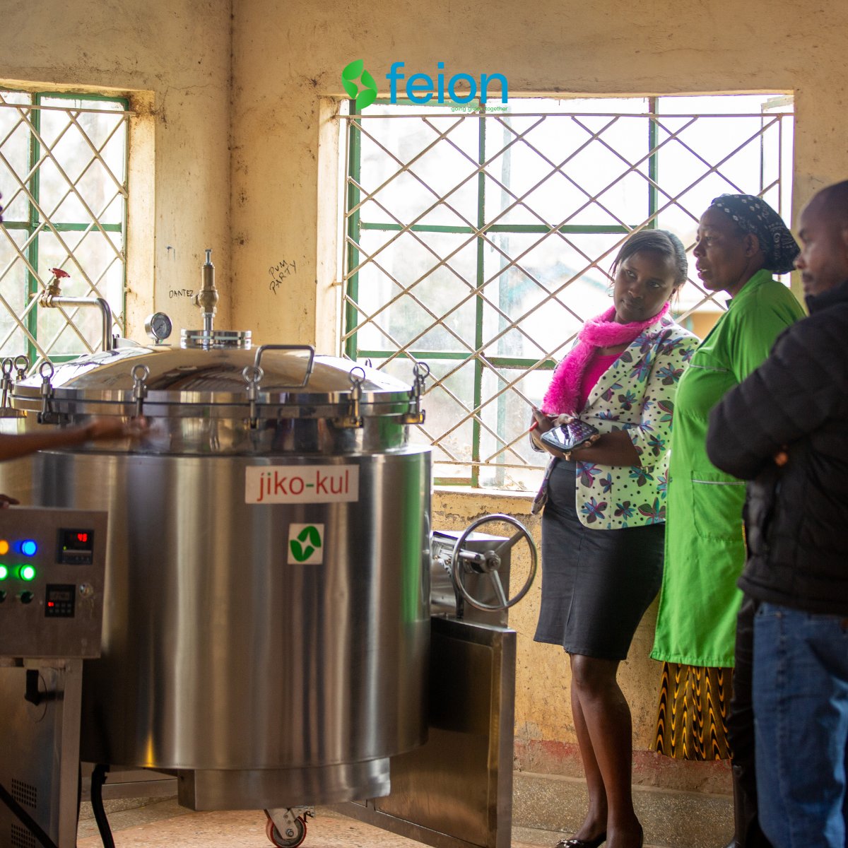 We just installed our energy-efficient cooker at Peter Kariuki Secondary School, Murang’a! 
 Lower costs for the school
 
#FeionGreenVentures #Sustainability #ClimateAction #SDG7 #GreenCooking #KenyaSchools #ImpactInvestment #CleanTech #AfricaRising