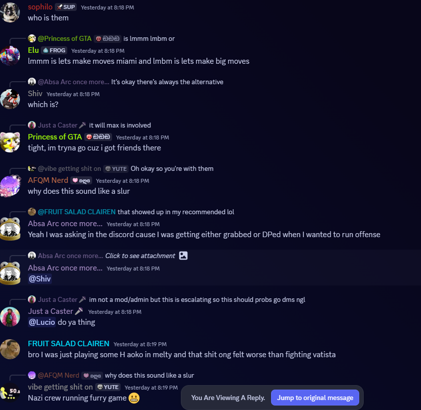 marlon saying im part of the "Nazi crew" openly in public for disagreeing with him

what an awesome person we have representing the scene
