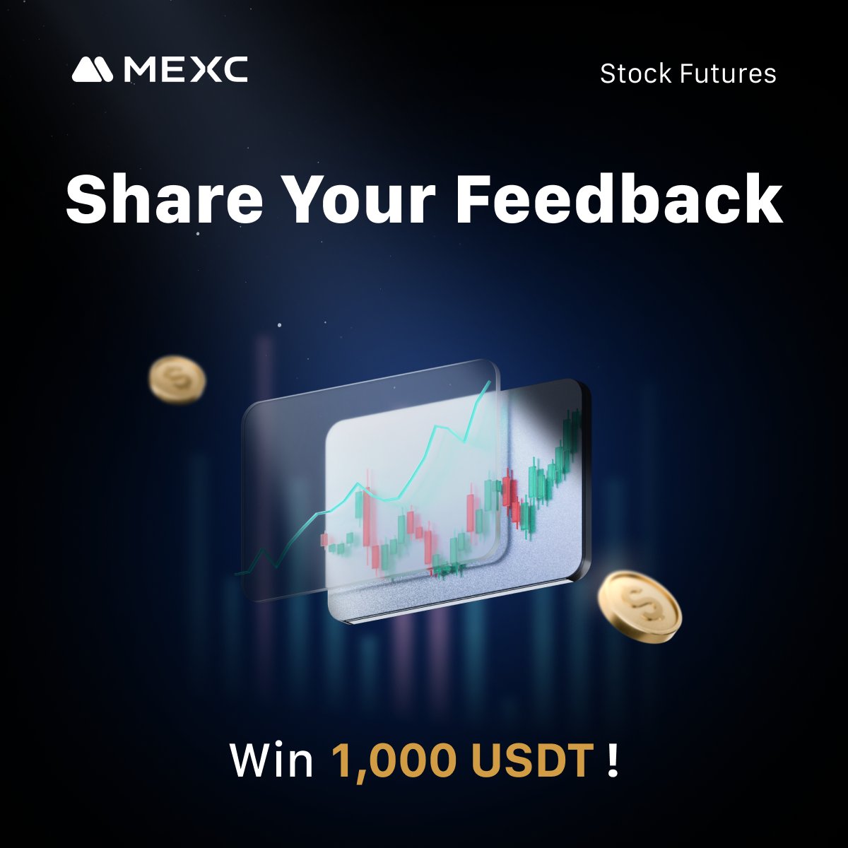 MEXC_Official's tweet image. 💬 Got feedback for #MEXC Stock Futures? We’re listening!

📝 Try it out &amp;amp; share your thoughts: forms.gle/sZjGms5F3zKzjC…

🎁 100 winners share 1,000 $USDT
⏳ Ends Aug 18

👇 Trade &amp;amp; drop your suggestions!
 mexc.com/futures/stock-…