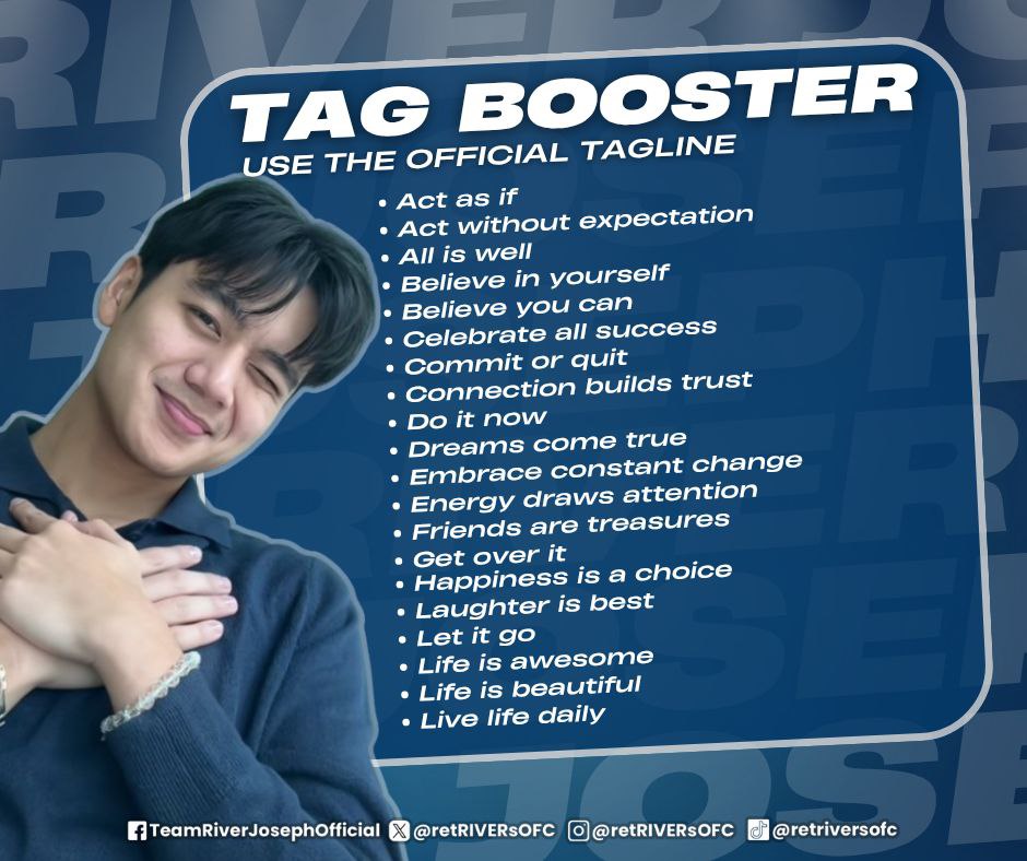 Tag Booster Three

Goal: five hundred replies.

RIVERWAVES AT KCC