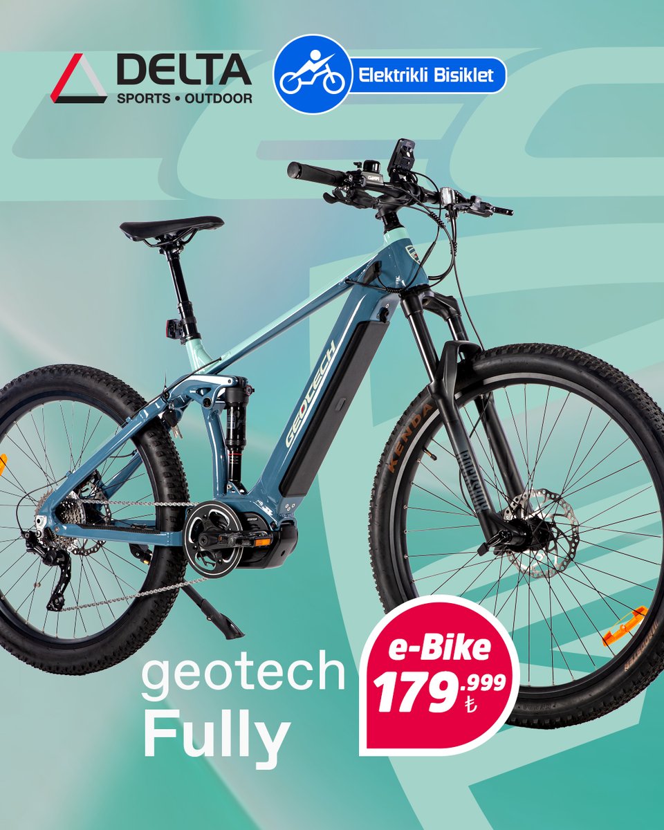 deltabisiklet's tweet image. Geotech Fully, farklı arazi türlerinde ve hava koşullarında sürüş için tasarlanmış, çift süspansiyonlu üst düzey elektrikli dağ bisikletidir.  Doğa severler ve dağ bisikleti tutkunları için mükemmel bir seçenektir.

deltabisiklet.com
#geotech #deltabisiklet