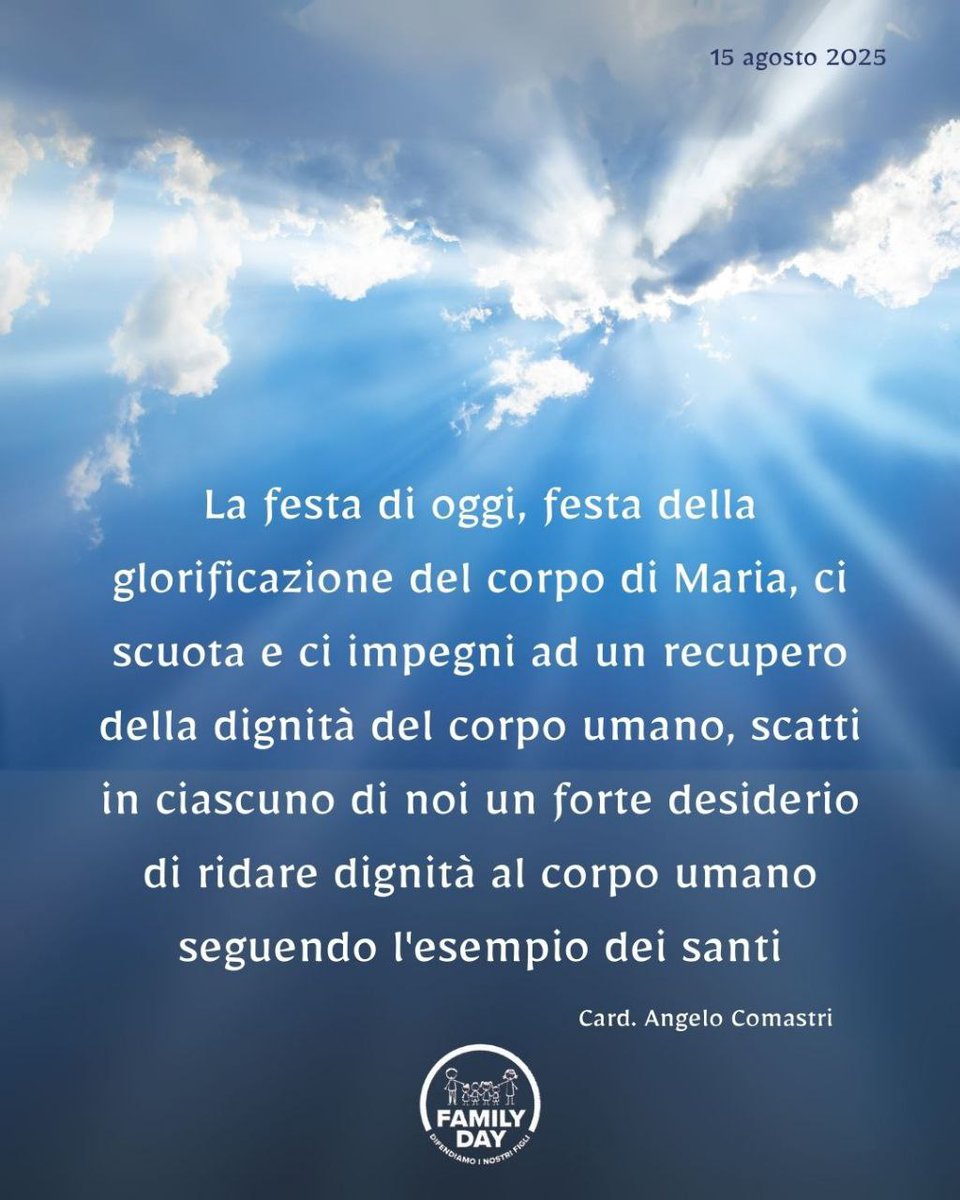 FamilyDayDNF's tweet image. Oggi #15agosto #Assunta
Buona festa!