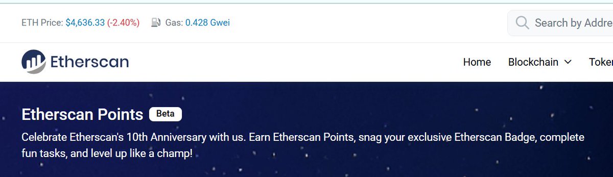Claim your Etherscan points! Come and join the #10YearsofEtherscan to celebrate ETH new ATH  at <a href="/etherscan/">etherscan.eth</a>.