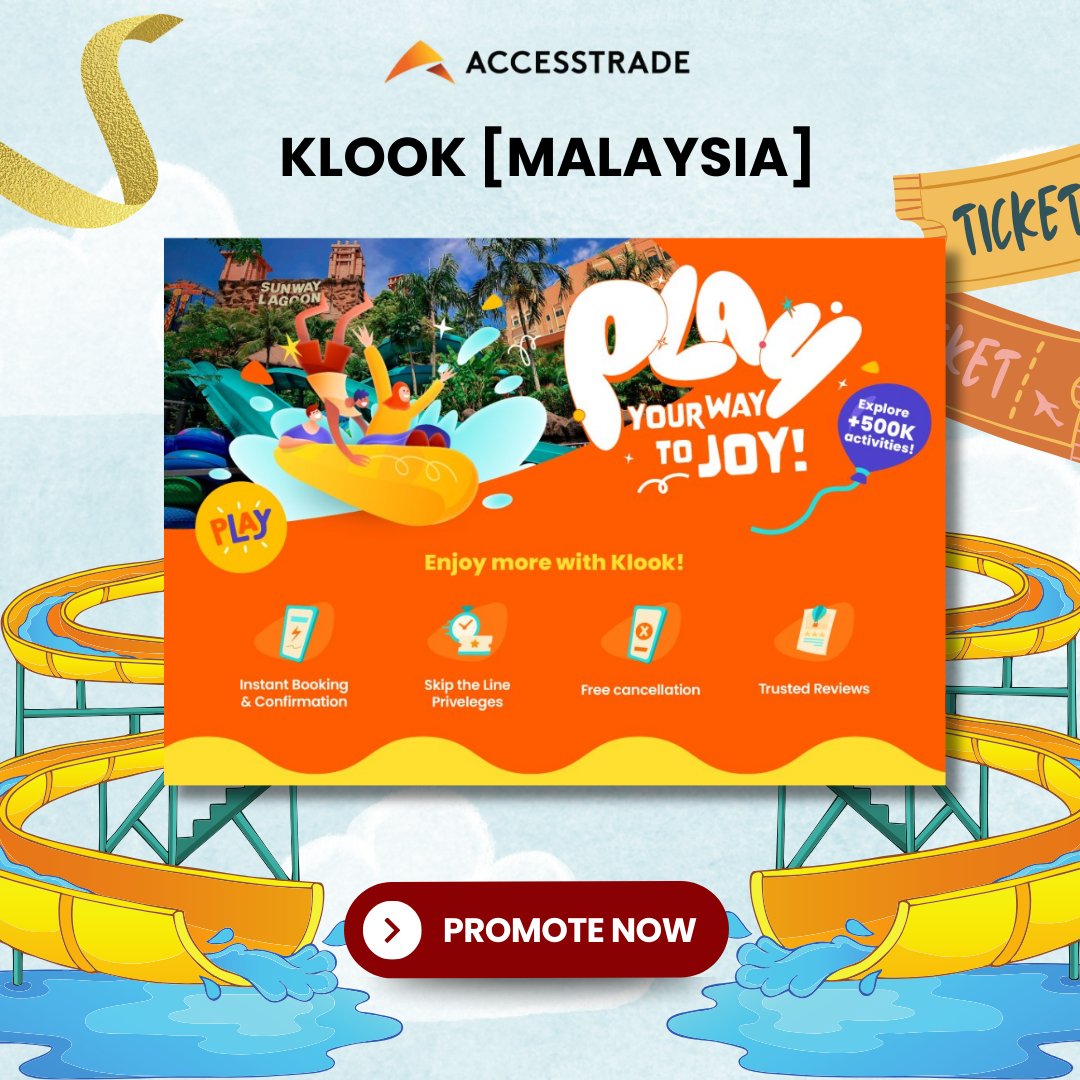 ☀️ Make August unforgettable! Share Klook’s hot promotions with your audience and help them save on travel, attractions, and experiences worldwide. 🌍✨
📈 Your referrals = more rewards for you! 💸

🚨APPLY NOW!🚨
tinyurl.com/KlookMYAugustP…

#Klook #AffiliateMarketing