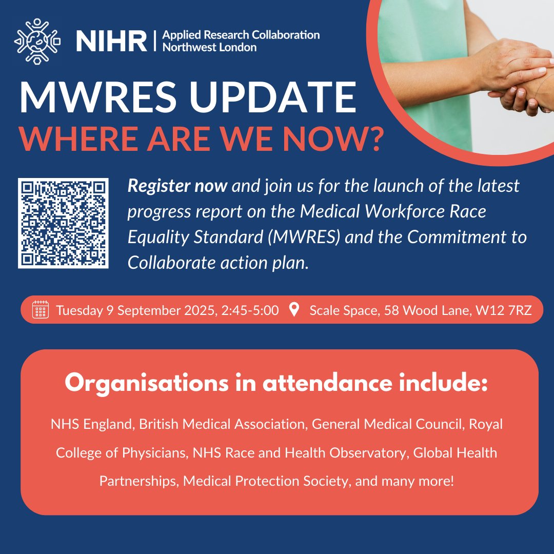 parthaskar's tweet photo. If you fancy it?
Come along to have a listen to where things are regards the 5 markers described in the #MWRES Action Plan in 2023- aimed to tackle #Racism in the medical workforce.
Hosted via @ARC_NWL
Thank you to @NHSEngland @NHS_RHO @gmcuk @AoMRC @TheBMA for support.
RT/Cascade as possible
@ApnaNhs @BAPIOUK @CentreforIMGs
Link to register:
https://t.co/ZwpoUJSaRv