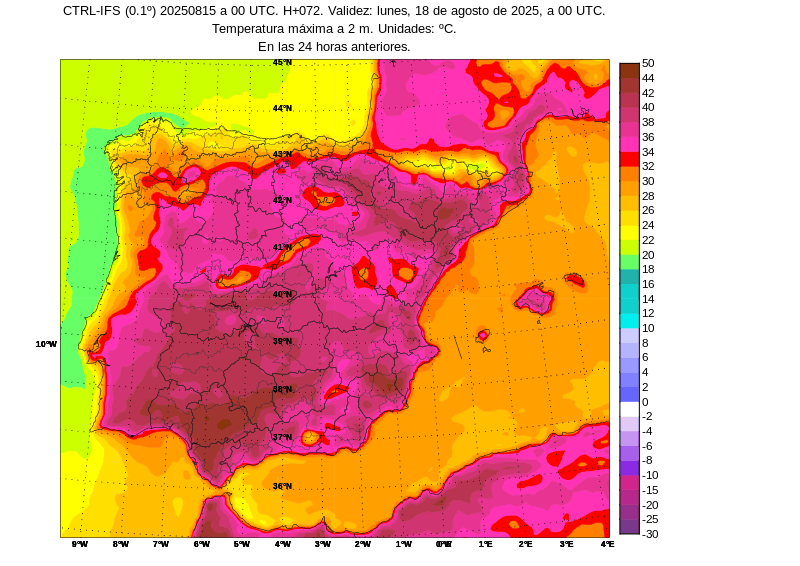 AEMET_Andalucia's tweet photo. Probablemente el día más cálido de los próximos sea este domingo, 17 de agosto, en el que se superarán en amplias zonas de Andalucía los 40º C, pudiendo superarse localmente los 44º C en valles del Guadiana y Guadalquivir. Avisos previstos actualizados en: https://t.co/NBYyxbV8Tq https://t.co/JjRZMmRq5x