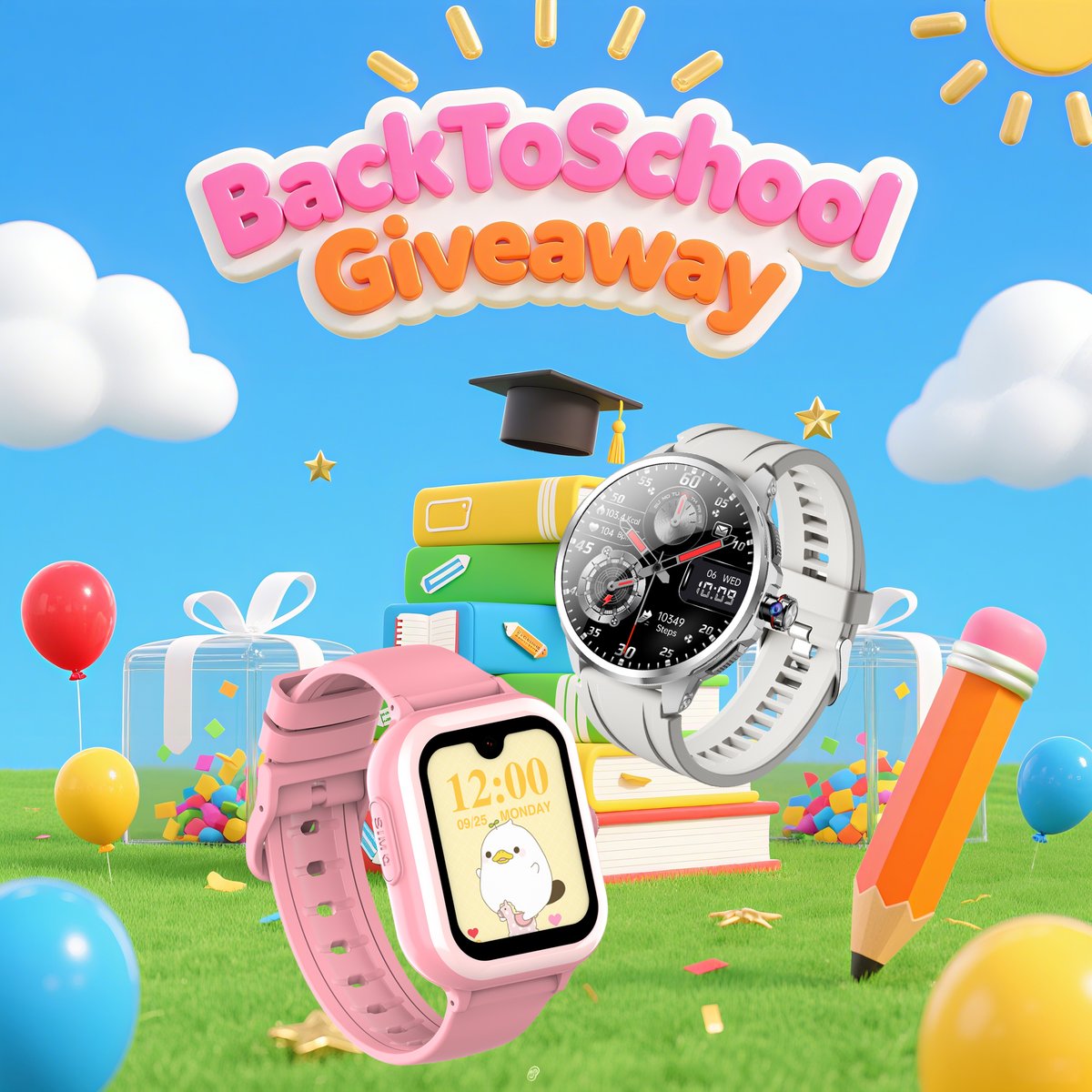 Weekend’s here! 🎉 Follow, comment &amp; retweet in our #RogbidBackToSchool giveaway. Win 4G Android smartwatches &amp; surprise boxes! 🚀 
Learn More: bit.ly/rogbidofficial 
#Rogbid #backtoschool #smartwatch #smartphone #sports #fitness #health #design #fashion #weekend
