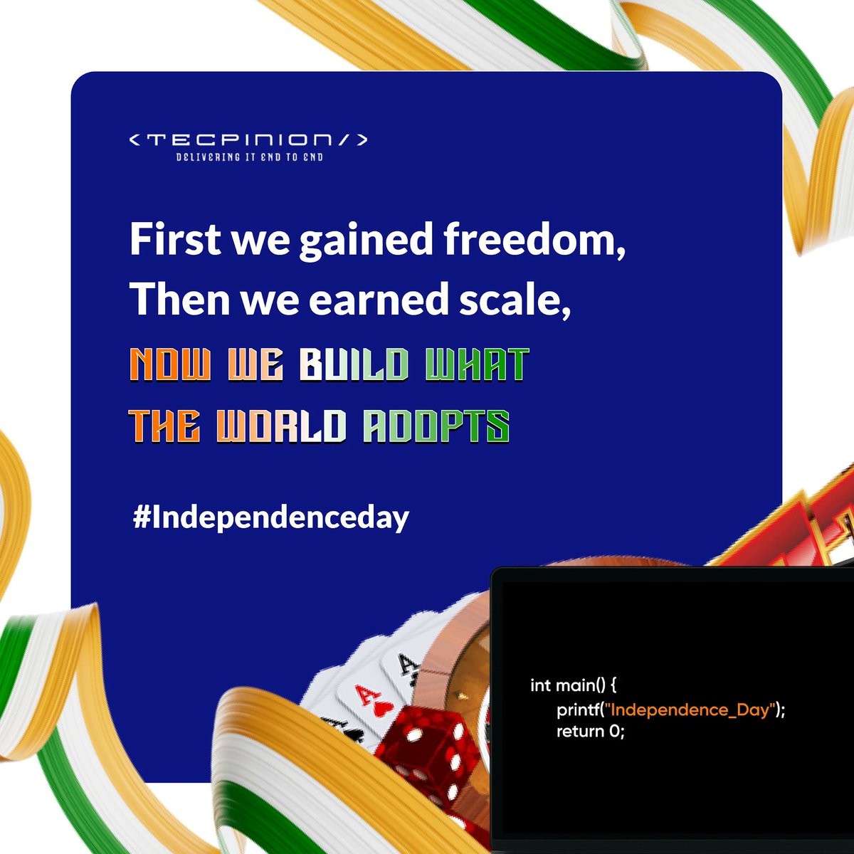 tecpinion's tweet photo. This Independence Day, we honour the journey —
From potential to proof.

#IndependenceDay #Tecpinion https://t.co/p6pbj2gbFc