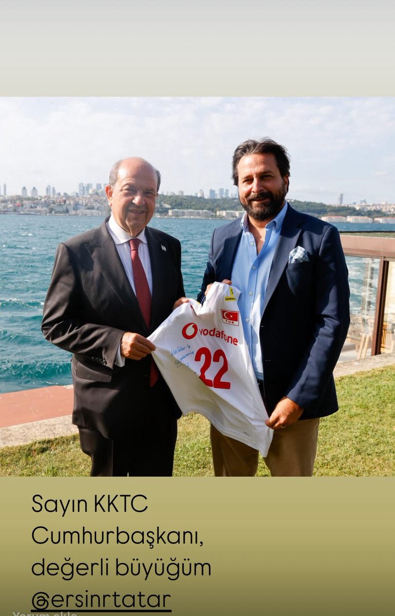 Sayın KKTC Cumhurbaşkanı değerli büyüğüm <a href="/ErsinrTatar/">Ersin Tatar</a>
