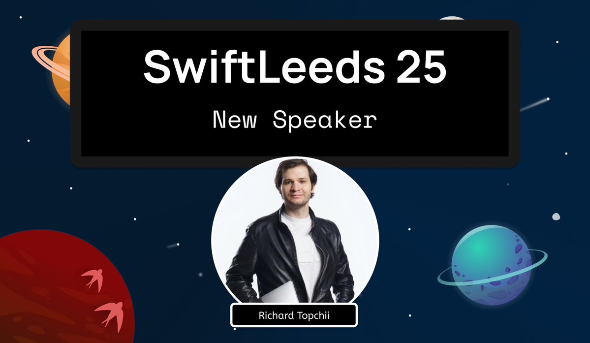 SwiftLeeds (@swift_leeds) on Twitter photo π NEW SPEAKER π
We are super excited to confirm our next speaker as <a href="/richardtop_ios/">Richard Topchii</a> π₯
Richard has more than 10 years of experience developing apps from scratch, improving existing apps, and creating tools such as SDKs and libraries.
We can't wait to welcome Richard to π NEW SPEAKER π
We are super excited to confirm our next speaker as <a href="/richardtop_ios/">Richard Topchii</a> π₯
Richard has more than 10 years of experience developing apps from scratch, improving existing apps, and creating tools such as SDKs and libraries.
We can't wait to welcome Richard to