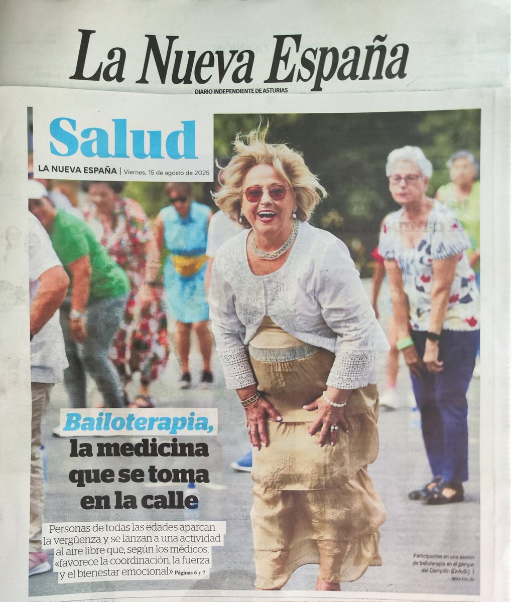 Hoy, con <a href="/lanuevaespana/">La Nueva España</a>, una buena dosis de SALUD:
✓ Bailoterapia
✓ Campamento de niños con diabetes 
✓ Entrevista a Purificación Saavedra, jefa de Salud Mental
✓ Envejecimiento saludable, con la Dra. Rocío Herrero 
✓ Embarazos gemelares
✓ Series de TV de medicina y salud